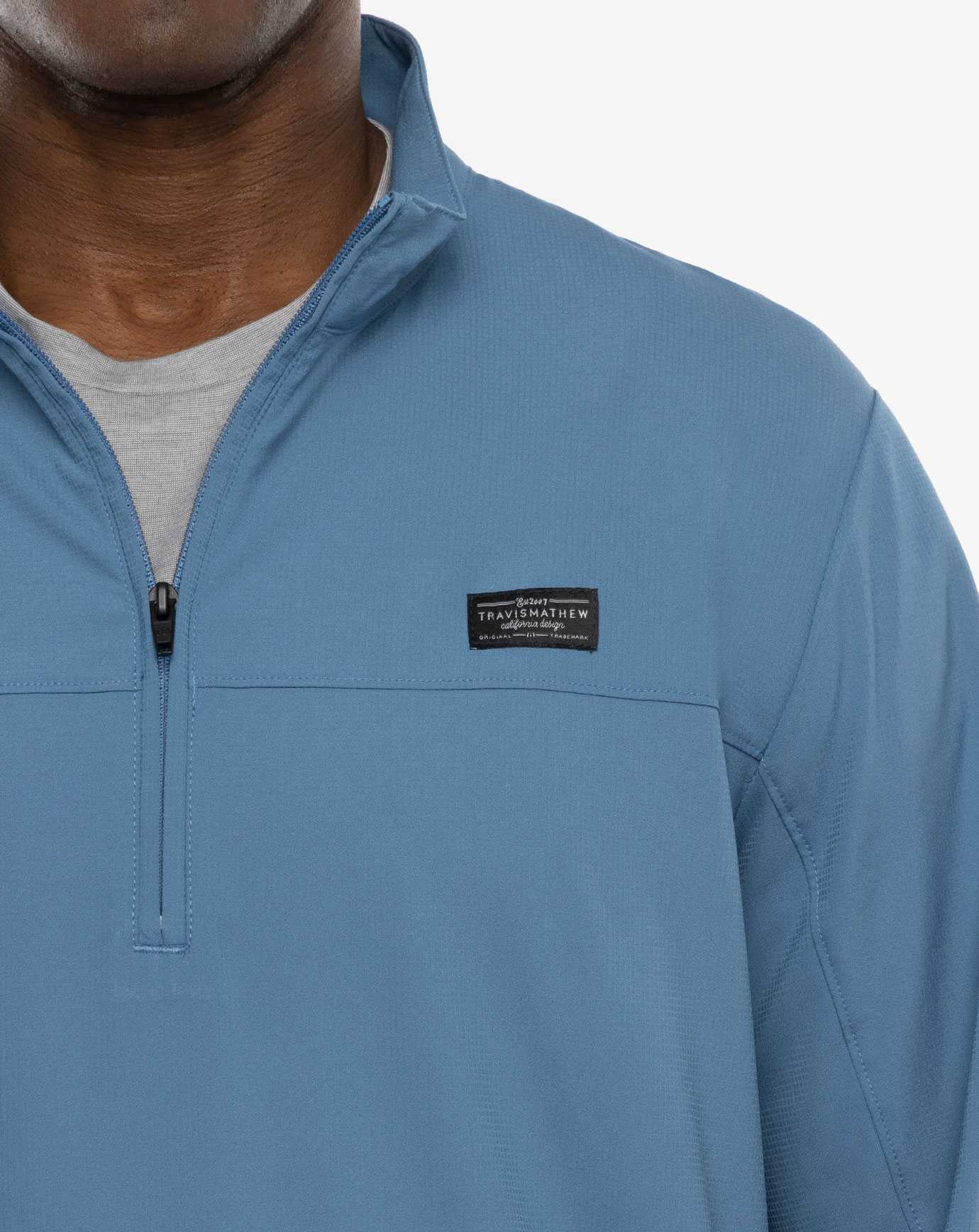 Travis Mathew Wanderlust Quarter Zip Copen Blue | REZQYLD-20