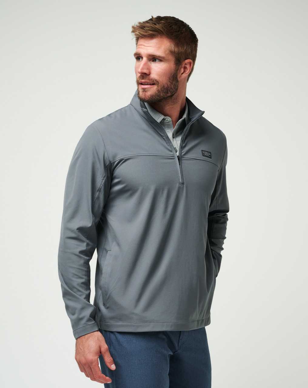 Travis Mathew Wanderlust Quarter Zip Quiet Shade | RUFQAHE-70