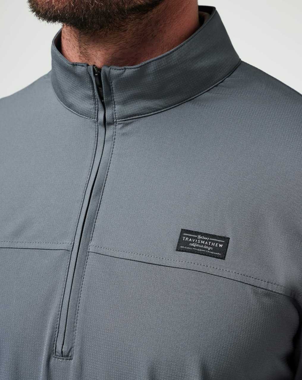 Travis Mathew Wanderlust Quarter Zip Quiet Shade | RUFQAHE-70