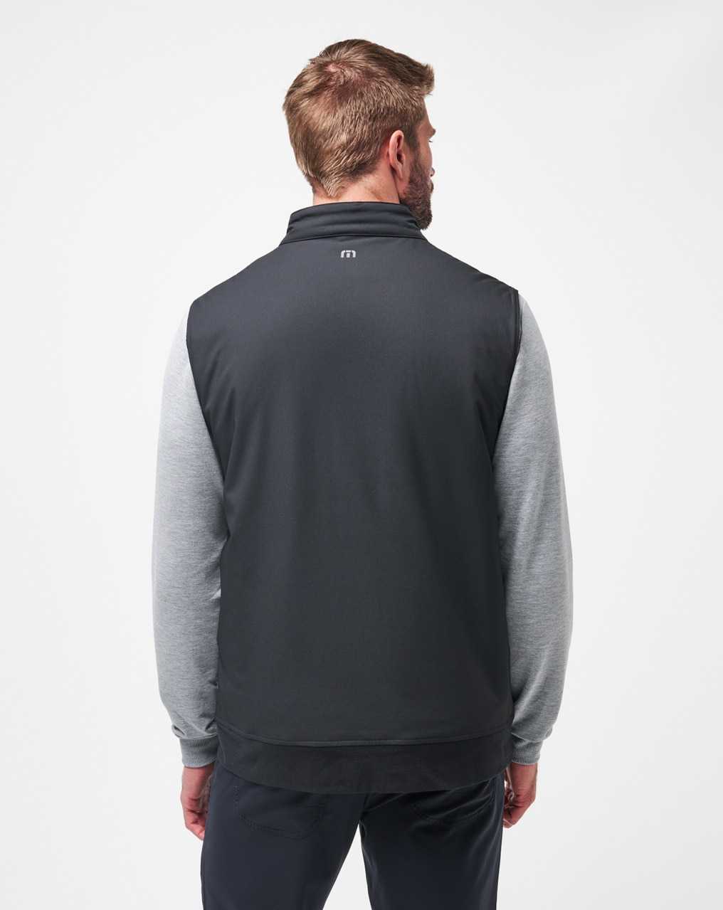 Travis Mathew Wanderlust Vest Black | OYSDQIU-01