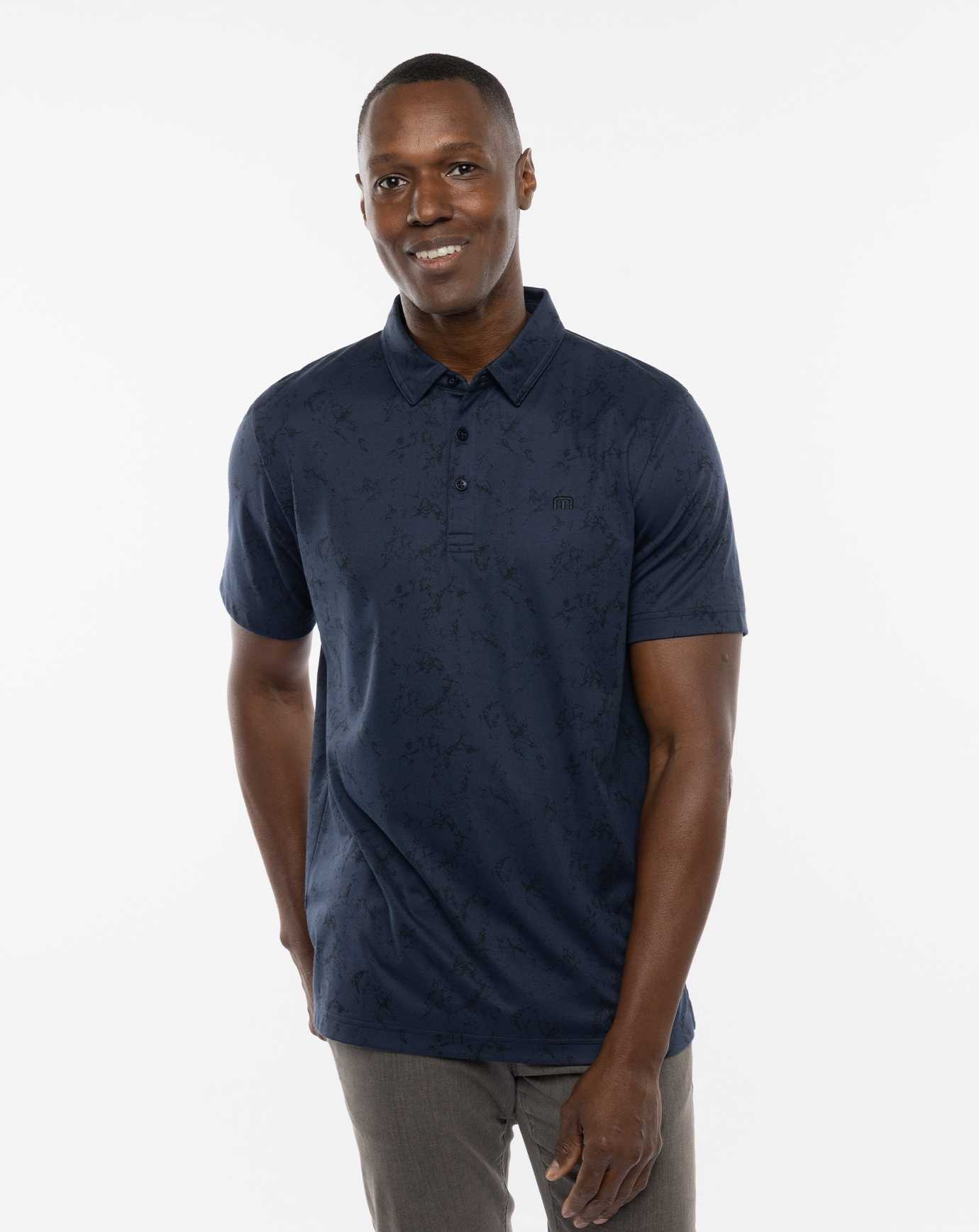 Travis Mathew Warmer Tides Polo Total Eclipse | ILBKQVD-60