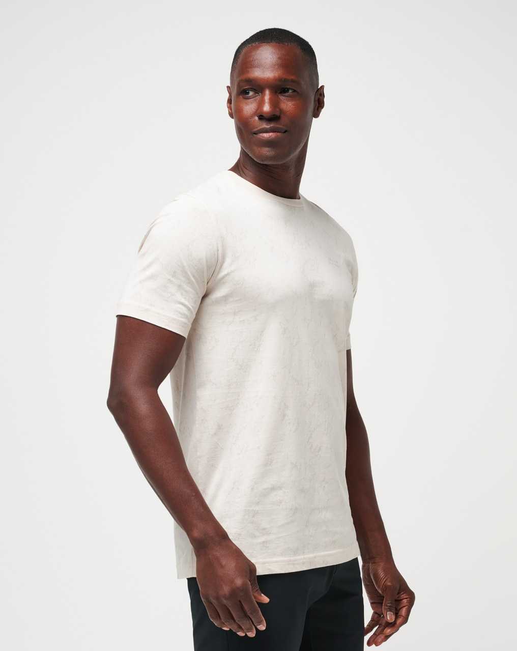 Travis Mathew Warmer Tides Tee Moonbeam | ZXPHBQY-85