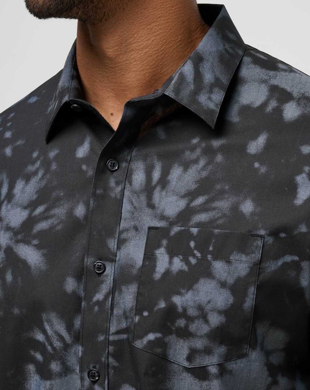 Travis Mathew Warmer Tides Woven Button-up Black | IYFRBGJ-12