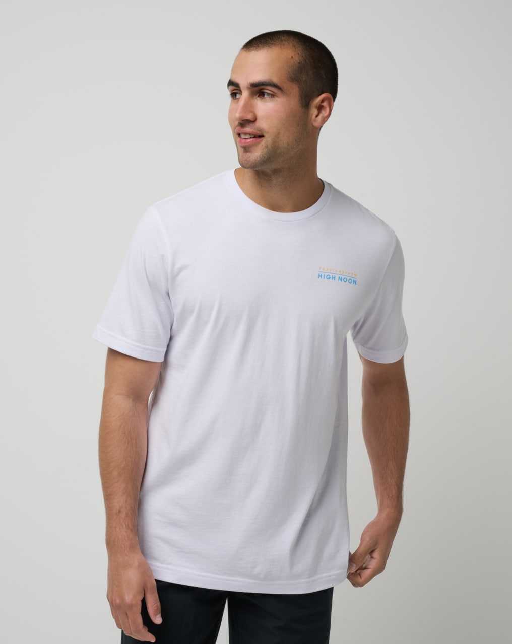 Travis Mathew Water Hazard Tee White | UKRJOWN-74