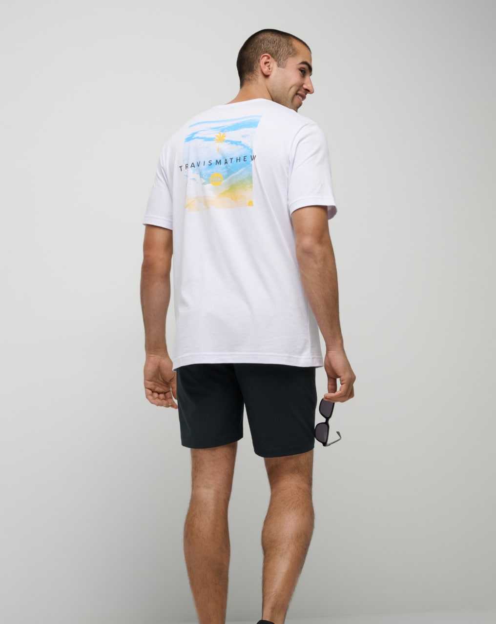 Travis Mathew Water Hazard Tee White | UKRJOWN-74