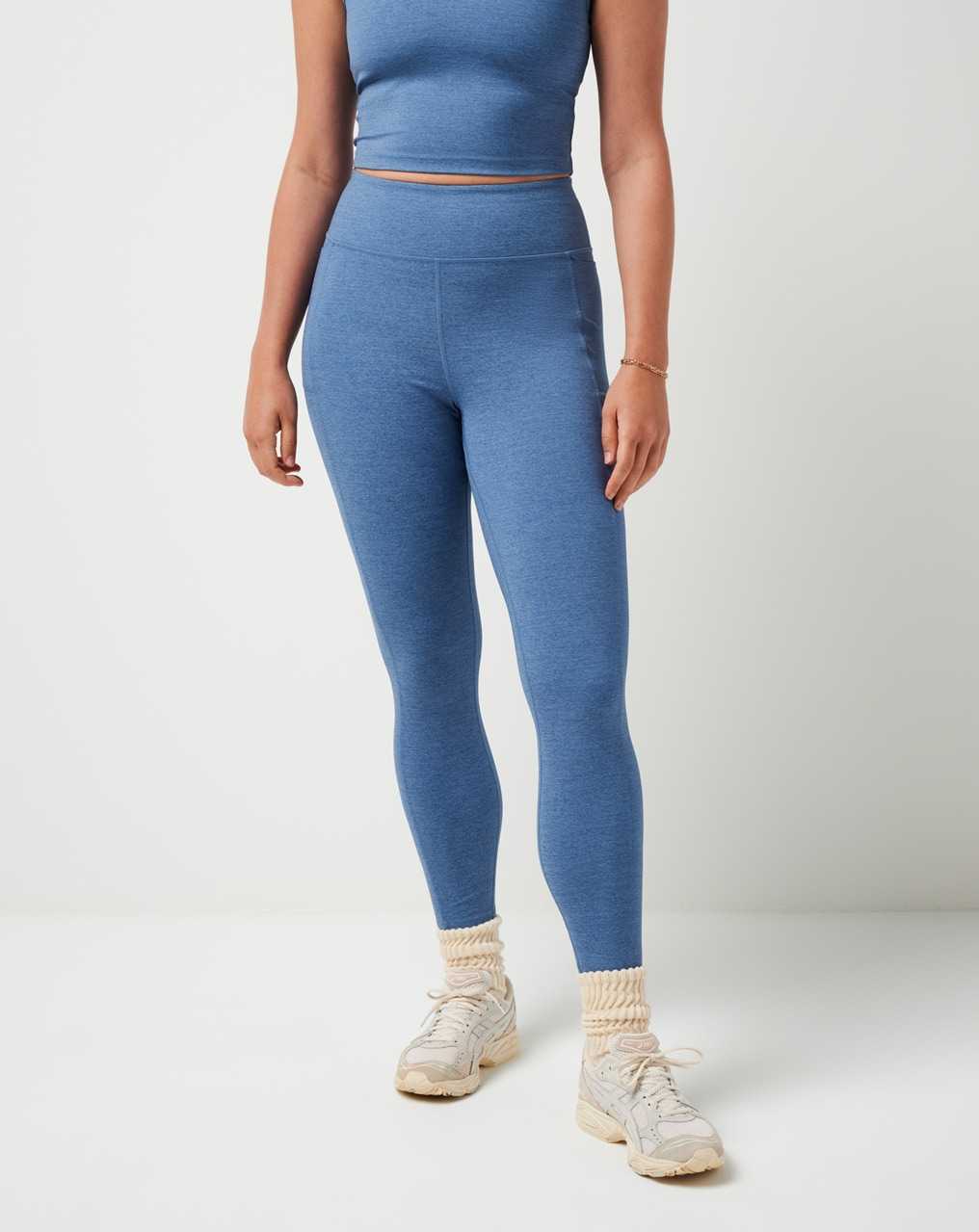 Travis Mathew Where It Counts Legging Heather Copen Blue | IOFNCVQ-13