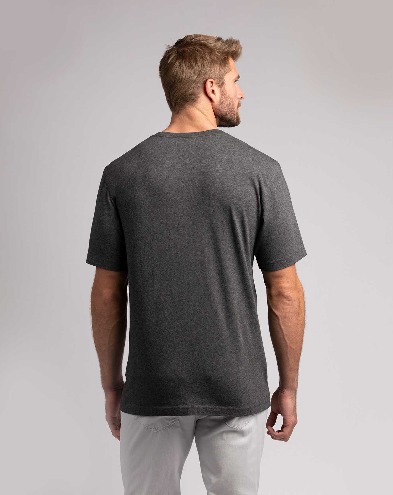 Travis Mathew Wicked Times Tee Heather Grey Pinstri | KPXTJGW-97