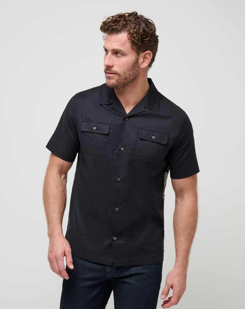 Travis Mathew Windy Bay Button-up Black | AEYIDQT-80