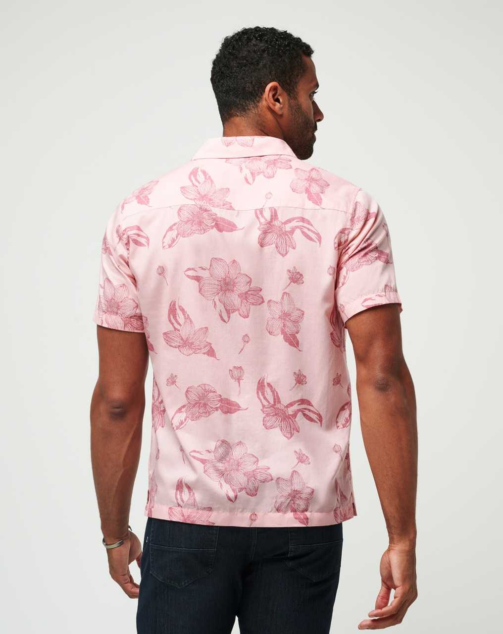 Travis Mathew Yacht Rockin Button-up Blush | OSIVKNT-20