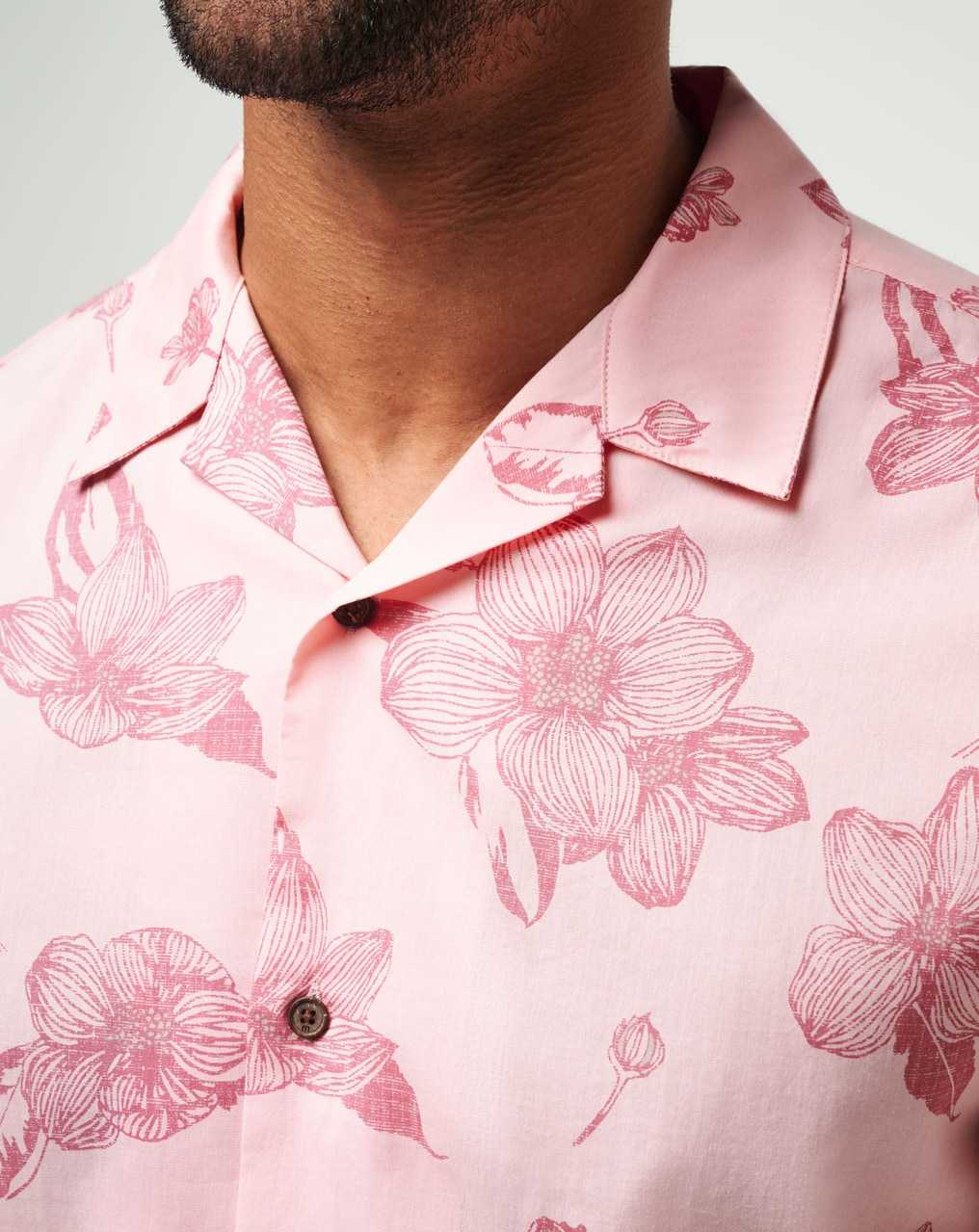 Travis Mathew Yacht Rockin Button-up Blush | OSIVKNT-20